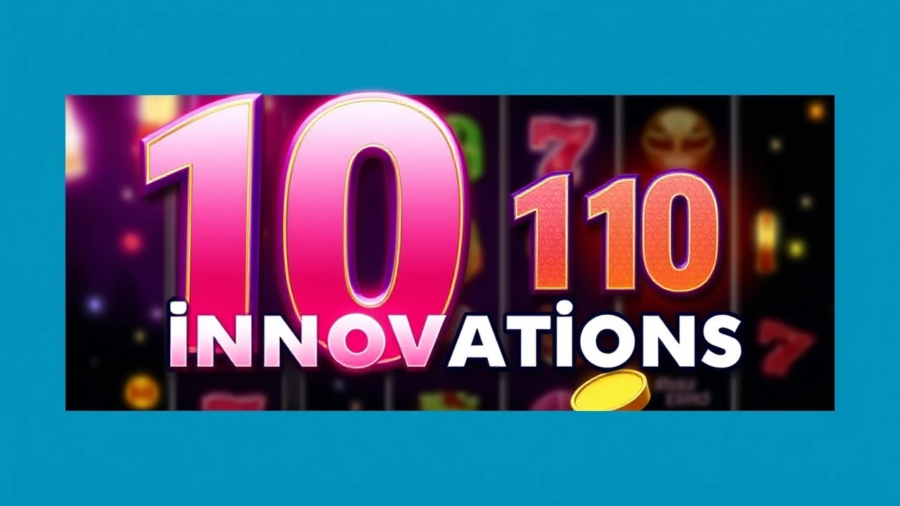 Revolutionizing the Industry: The Top 10 Slot Game Innovations