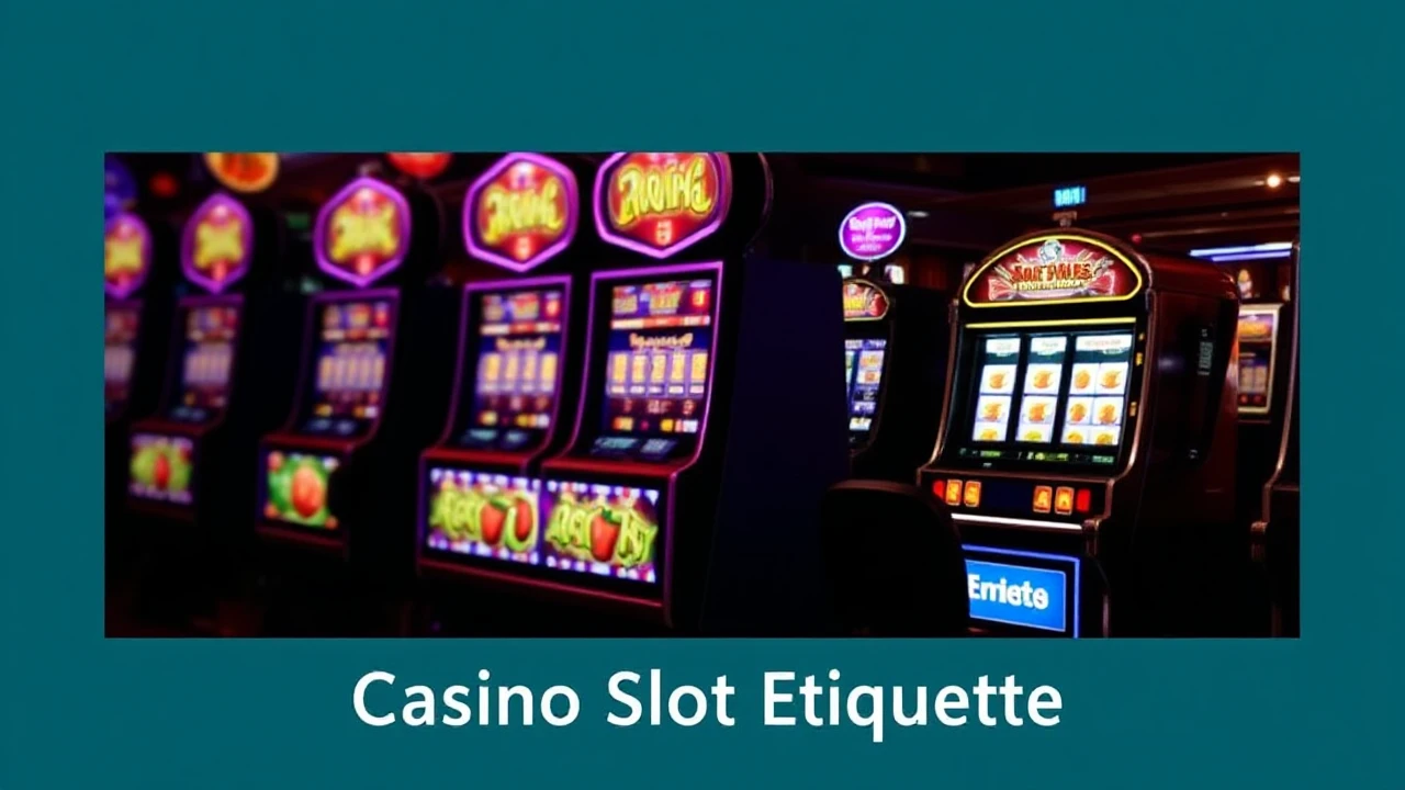 Casino Slot Etiquette: Dos and Don'ts